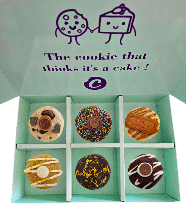 The Crumbz Classics box of 6 Cookies